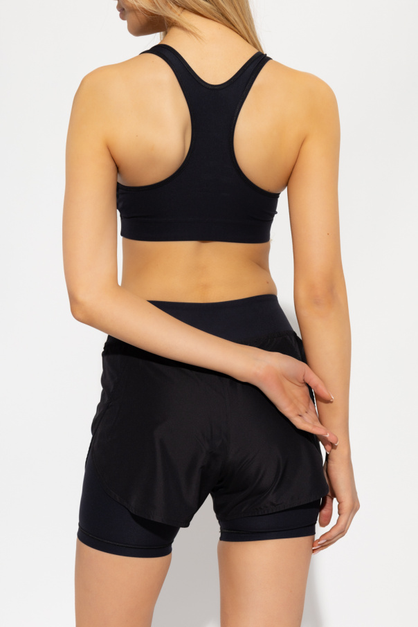 Jil Sander long-sleeve padded jacket - Black Sports bra with